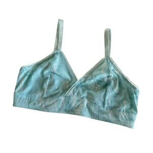 Arizona Water Marble Aqua Mesh Bralette Juniors Large NWT Whimsy Rave Festival